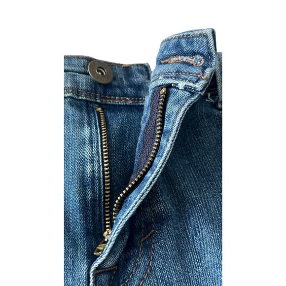 STYLE & CO. HIGH-RISE STRAIGHT CUFFED LEG JEAN CAPRIS, WOMENS, 12, DENIM BLUE - Picture 3 of 11